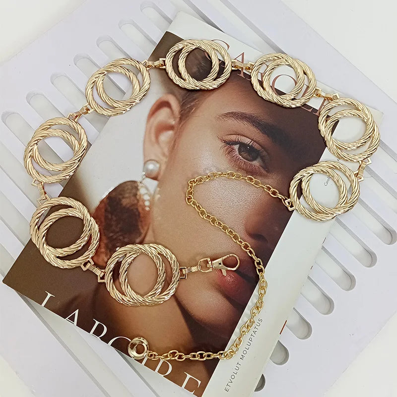 High Quality Luxury Brands Designer Waist Chain For Women personalized Girls Charm Jewelry Accessories Jeans chain Belt Female