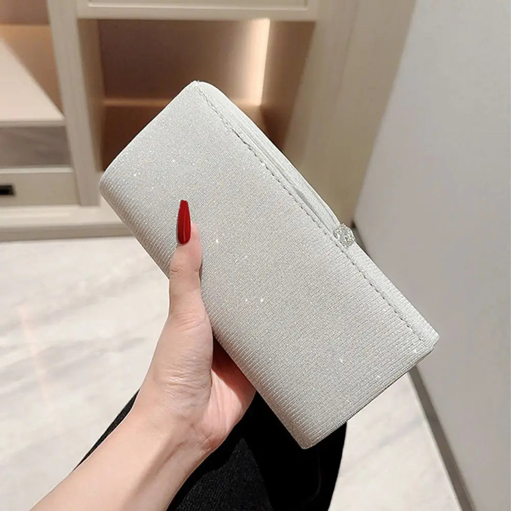 Fashion Ladies Luxury Sequins Clutches Evening Bags Glitter Banquet Handbags Women Chain Shoulder Bag Dinner Bag Wedding Party