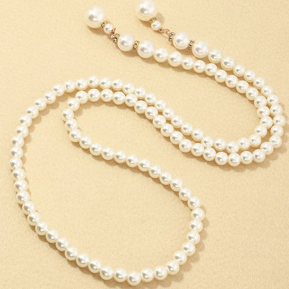 Women's Waist Chain Fashion Thin Belt Luxury Pearl Waist Chain for Dress Fringes Decoration Bohemia Pendant Belt Body Jewelry