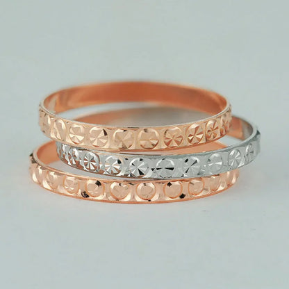 100% Genuine Real Pure Solid 925 Sterling Silver Rings for Women Jewelry Rose Gold Female Round Circle Finger Ring