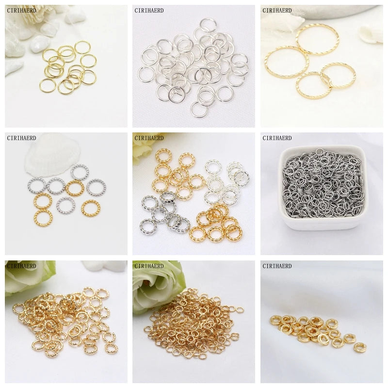 Women's Necklace Chain 14K Gold Plated Fashion Pendant Connecting Chains For DIY Jewelry Making Supplies Length Adjustable Chain