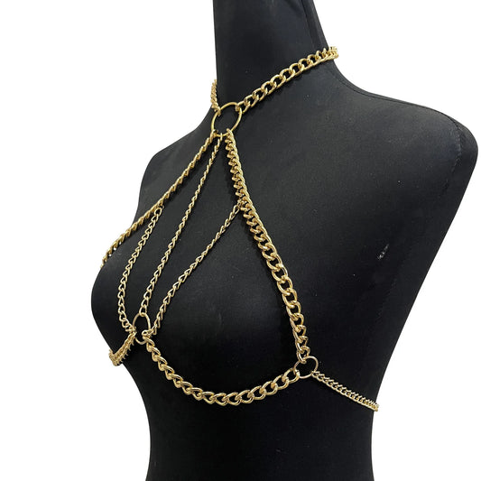 Women Body Chain Harness Female Chunk Chain Body Jewelry Sexy Accessories 2025 New Fashion Body Decoration