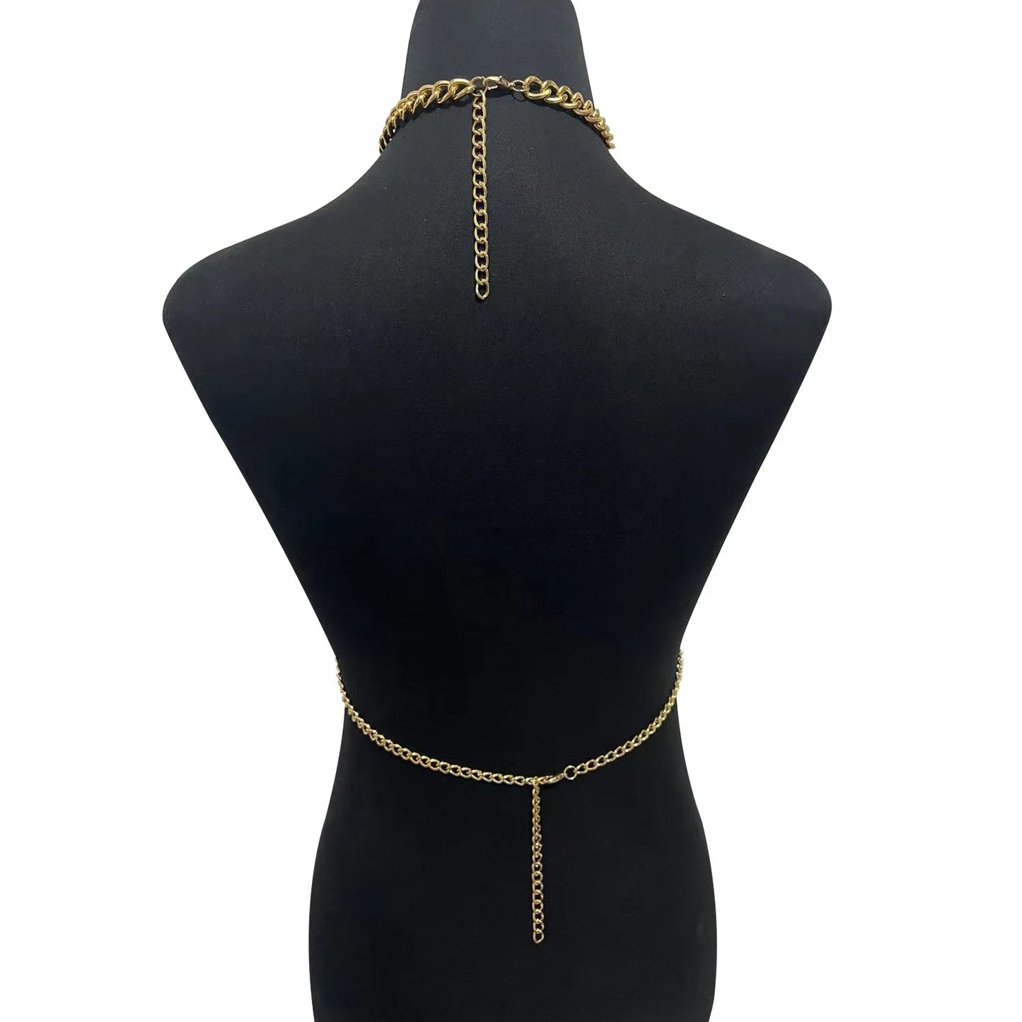 Women Body Chain Harness Female Chunk Chain Body Jewelry Sexy Accessories 2025 New Fashion Body Decoration