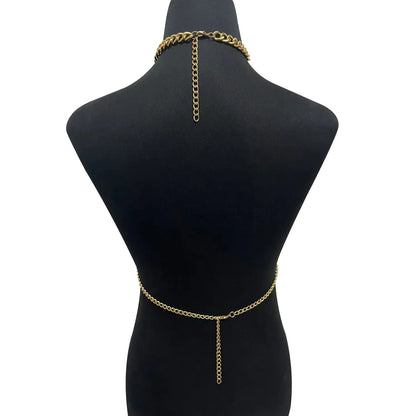 Women Body Chain Harness Female Chunk Chain Body Jewelry Sexy Accessories 2025 New Fashion Body Decoration