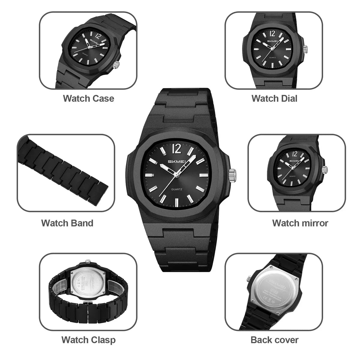 SKMEI 2382 Business Orologi Movement Quartz Watches Sports Men Women Waterproof Wristwatch Fashion Clock Horloges Mannen