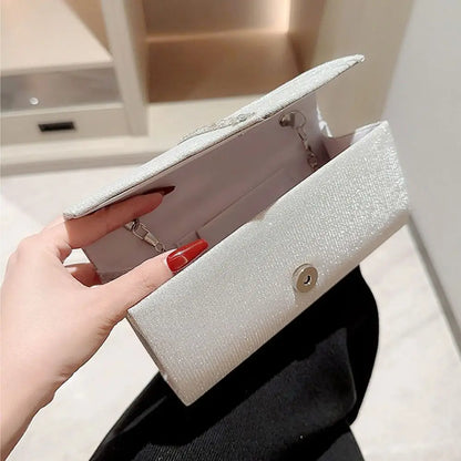 Fashion Ladies Luxury Sequins Clutches Evening Bags Glitter Banquet Handbags Women Chain Shoulder Bag Dinner Bag Wedding Party
