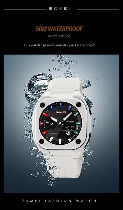 SKMEI 2328 Horloges Man Business Orologi Digital Electronic Watch Fashion Sports Watches Men Waterproof Wristwatch Alarm Clock