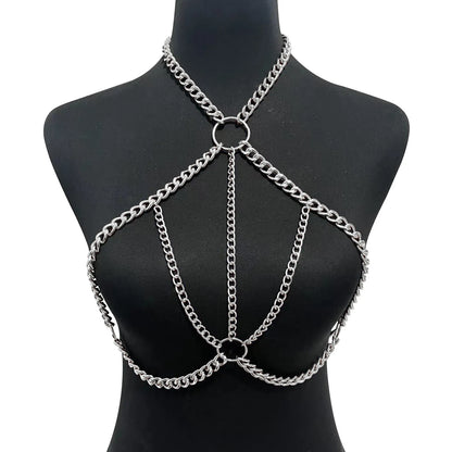 Women Body Chain Harness Female Chunk Chain Body Jewelry Sexy Accessories 2025 New Fashion Body Decoration