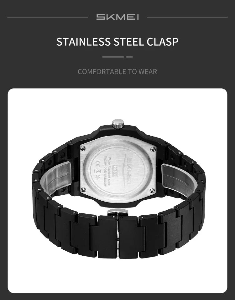 SKMEI 2382 Business Orologi Movement Quartz Watches Sports Men Women Waterproof Wristwatch Fashion Clock Horloges Mannen