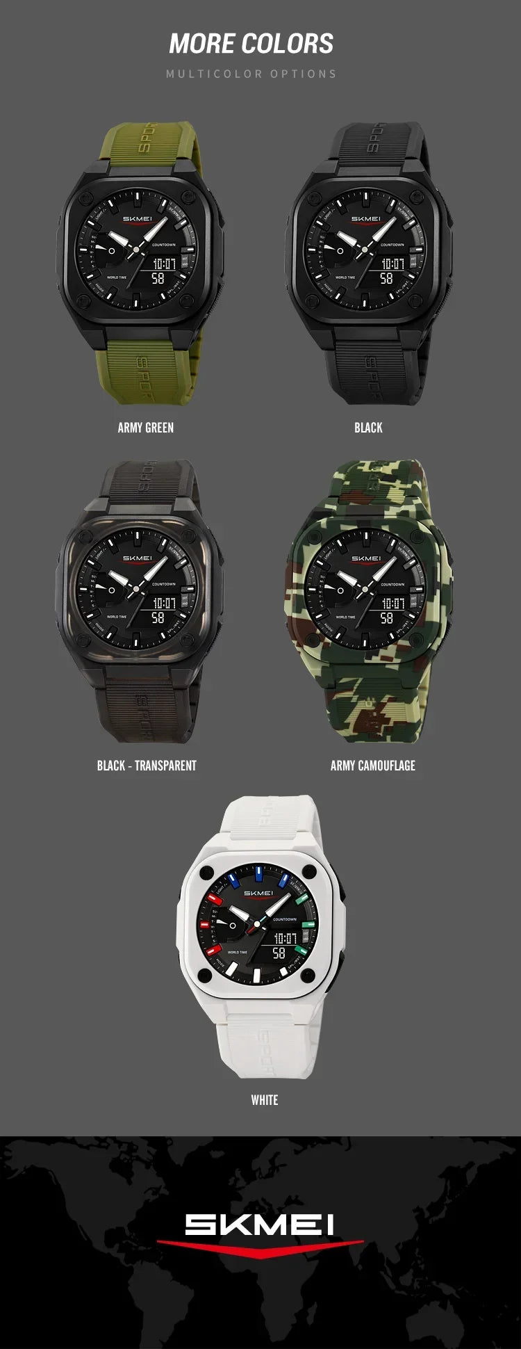 SKMEI 2328 Horloges Man Business Orologi Digital Electronic Watch Fashion Sports Watches Men Waterproof Wristwatch Alarm Clock