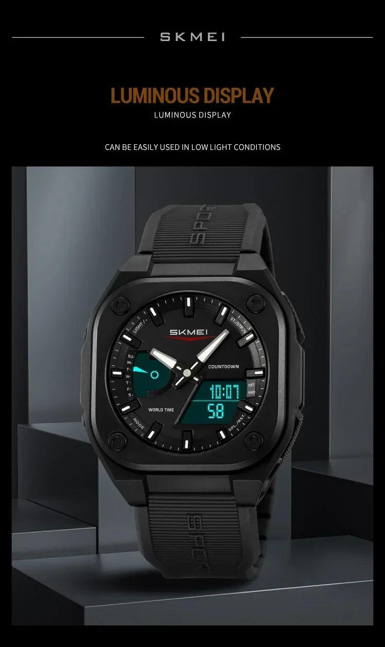 SKMEI 2328 Horloges Man Business Orologi Digital Electronic Watch Fashion Sports Watches Men Waterproof Wristwatch Alarm Clock