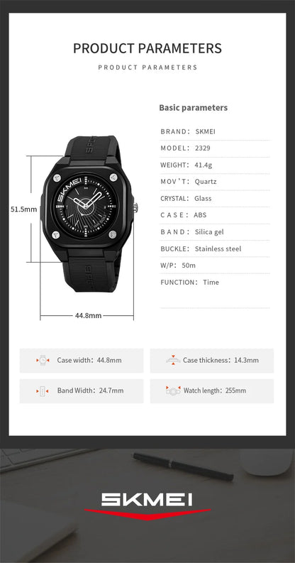 SKMEI Business Quartz Watches Fashion For Mens Women Sports Watche Waterproof Wristwatch Alarm Clock Horloges Masculino Reloj