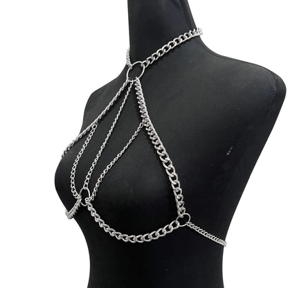 Women Body Chain Harness Female Chunk Chain Body Jewelry Sexy Accessories 2025 New Fashion Body Decoration